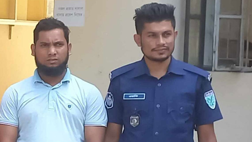 স্ত্রীর যৌতুক মামলায় স্বামী গ্রেপ্তার