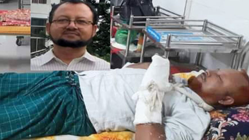 বানারীপাড়ায় চাকরি না পেয়ে প্রধান শিক্ষকের হাত-পা ভাঙ্গলো বাবা-ছেলে