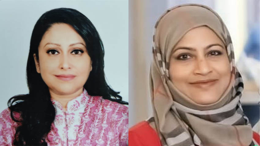 ভিকারুননিসা অ্যালামনাইয়ের সভাপতি গিয়াস আরেফিন, এক্সিকিউটিভ ডিরেক্টর ডা. আফসানা