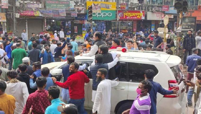 নানকের নির্বাচনী প্রচারণায় ছাত্রলীগের দুই গ্রুপের সংঘর্ষ