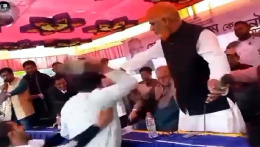 নৌকার প্রার্থীকে জুতা দিয়ে আঘাতের চেষ্টা, অভিযুক্ত আটক 