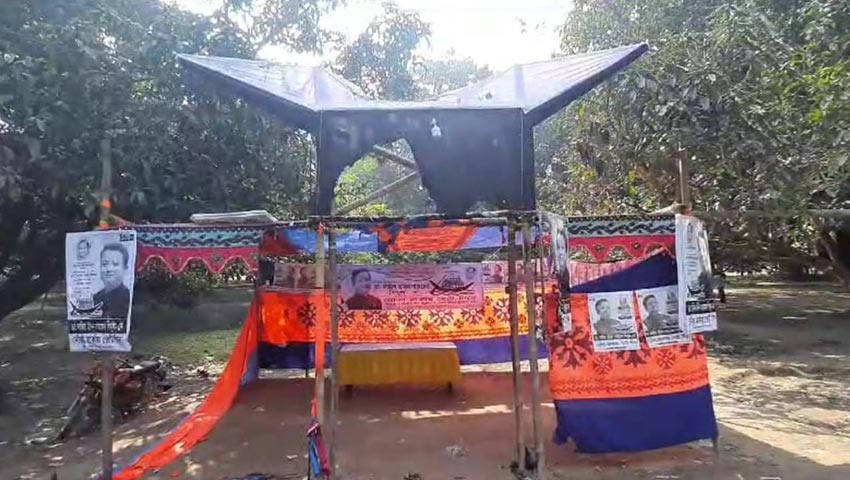 দুর্বৃত্তদের আগুনে পুড়লো নৌকার নির্বাচনী অফিস