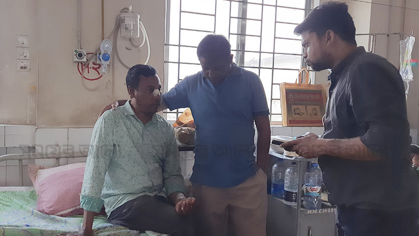 পাথর নিক্ষেপে বিজয় এক্সপ্রেস ট্রেনের চালক আহত