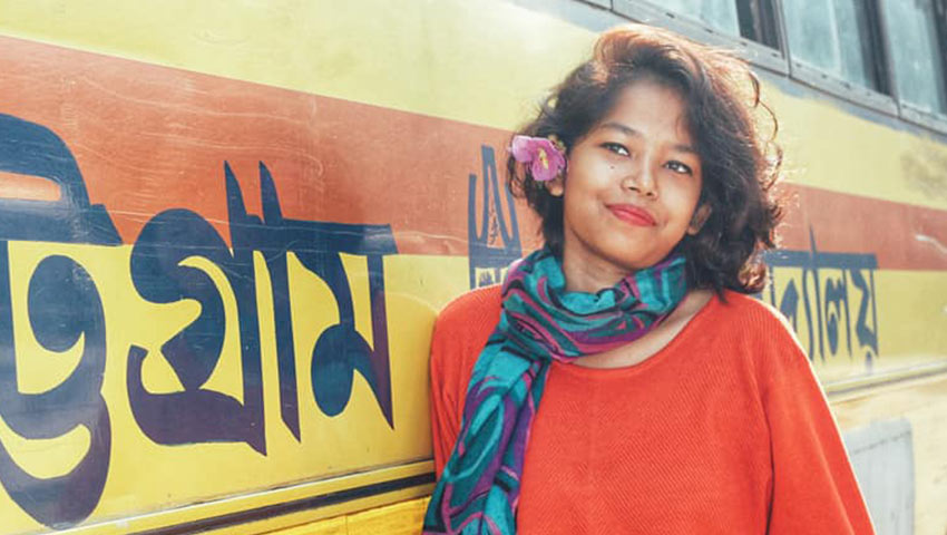 জবি শিক্ষার্থী ফাইরুজ সাদাফ অবন্তিকা। ছবি: ফেসবুক