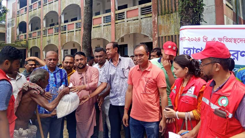 বন্যা ও ঘূর্ণিঝড় রিমালে সহায়তার আহ্বান রেড ক্রিসেন্ট সোসাইটির  