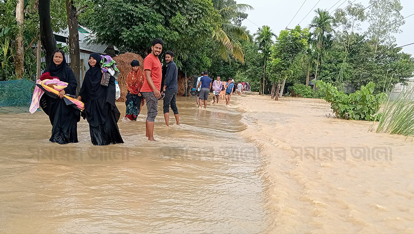 ময়মনসিংহে বন্যা পরিস্থিতির অবনতি, প্লাবিত আরও ৫০ গ্রাম