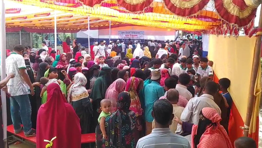 চাঁদপুর গ্রামের ৫ হাজার মানুষ পেলেন ফ্রি চিকিৎসা সেবা
