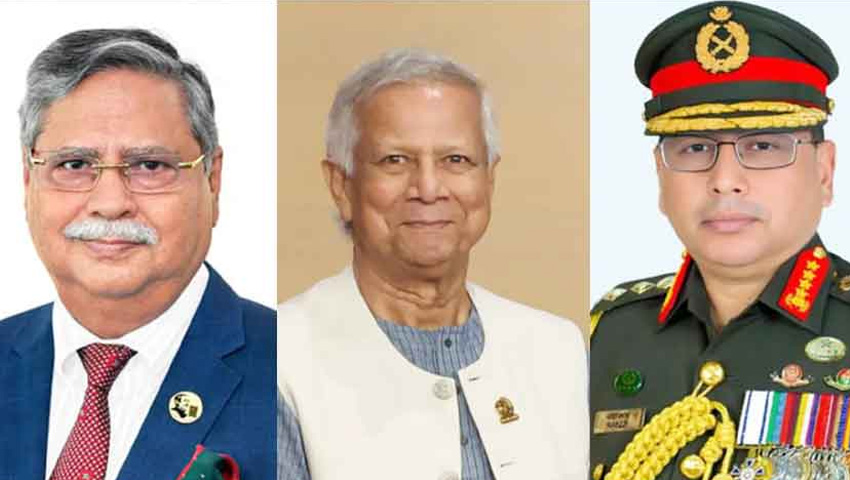 রাষ্ট্রপতি ও প্রধান উপদেষ্টার সঙ্গে সেনাপ্রধানের সাক্ষাৎ