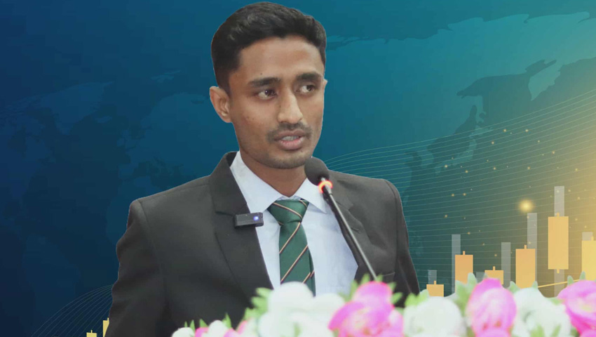 তরুণ কলাম লেখক ফোরামের সভাপতি গোবিপ্রবির সজীব