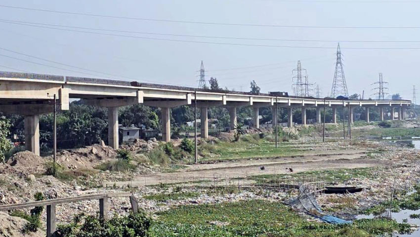 নির্মাণাধীন মুক্তারপুর-পঞ্চবটি দ্বিতল সড়ক