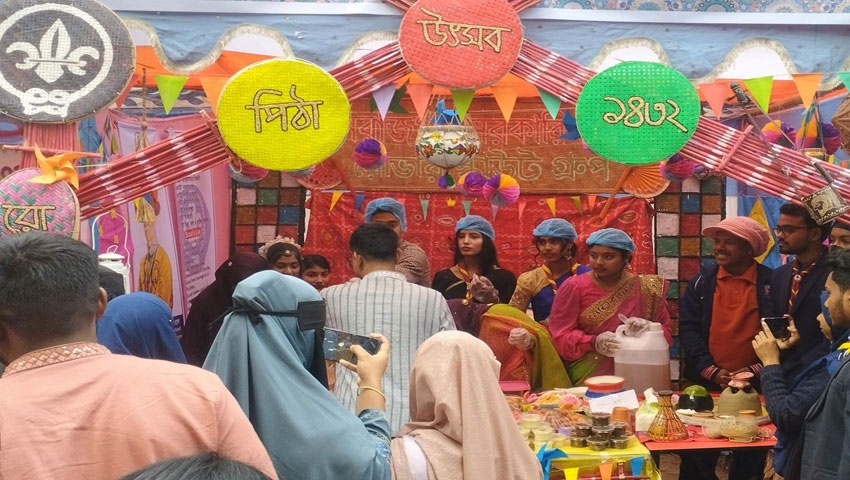 ঐতিহ্যের স্বাদ ও তারুণ্যের উচ্ছ্বাসে মুখর সিরাজগঞ্জের পিঠা উৎসব    