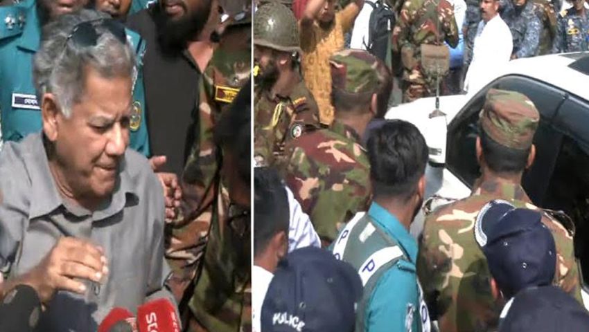 চট্টগ্রাম বন্দরে শ্রমিক-কর্মচারীদের তোপের মুখে নৌ উপদেষ্টা