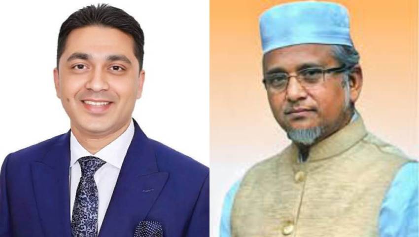 বিএনপির প্রার্থী মনিরুজ্জামান ও জামায়াতের প্রার্থী গাজী নজরুল ইসলাম। ছবি : সংগৃহীত