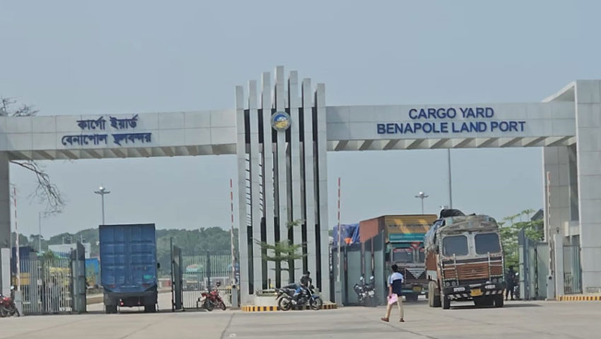 বেনাপোল স্থলবন্দরে ৩ দিন আমদানি-রপ্তানি বন্ধ
