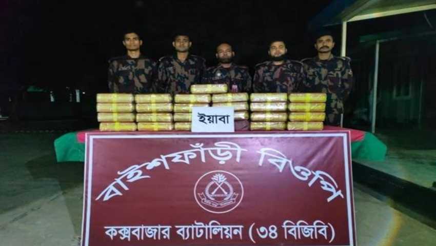 বিজিবির অভিযানে ৩ লাখ ৩০ হাজার ইয়াবা উদ্ধার