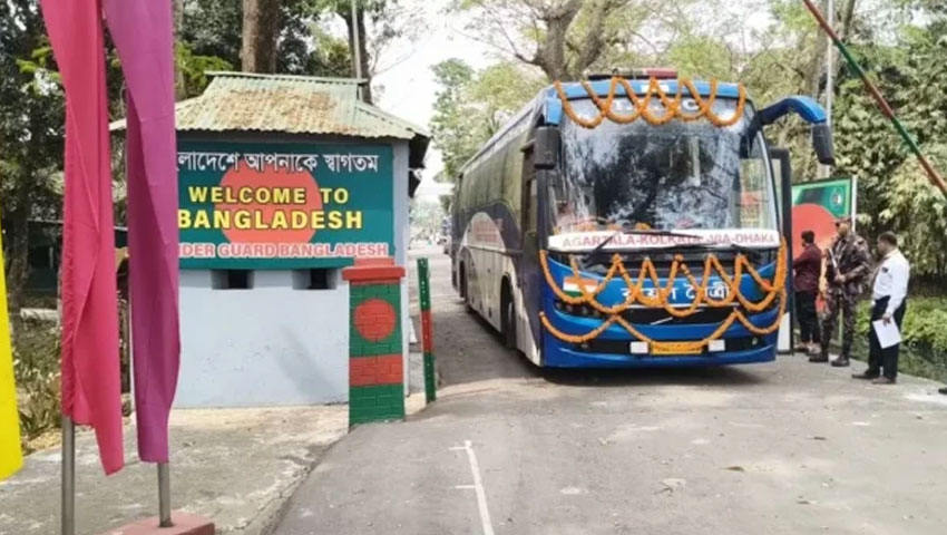 আগরতলা-ঢাকা-কলকাতা বাস সার্ভিস ফের চালু