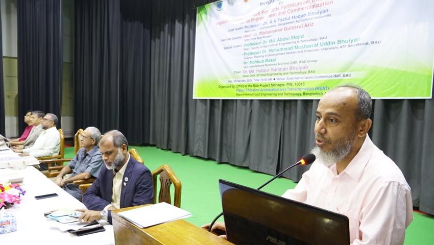 বেকারি পণ্যে সবজি ফ্লেক্স সংযোজনে বাকৃবিতে গবেষণা 