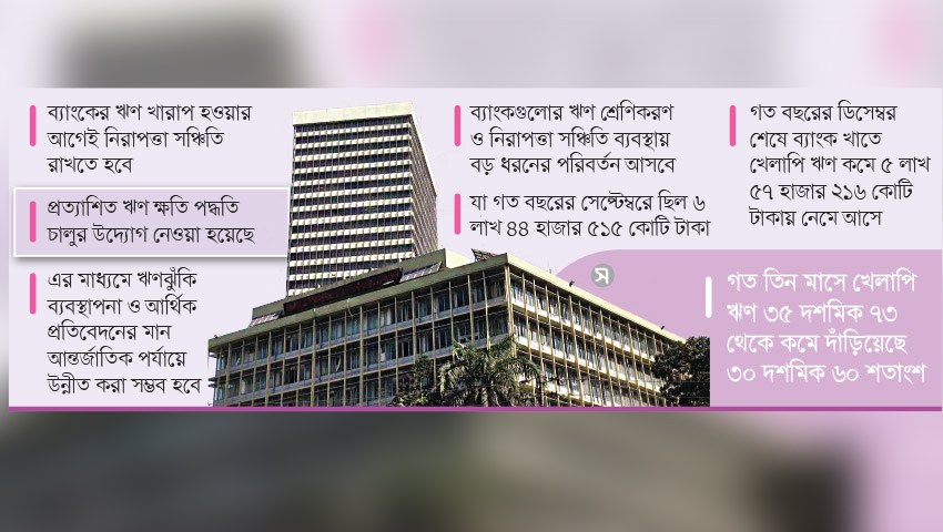 ঋণের ঝুঁকি কমাতে পদক্ষেপ কেন্দ্রীয় ব্যাংকের 
