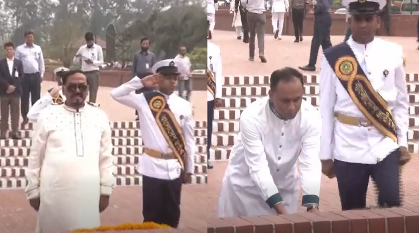 জাতীয় স্মৃতিসৌধে স্পিকার ও ডেপুটি স্পিকারের শ্রদ্ধা নিবেদন 