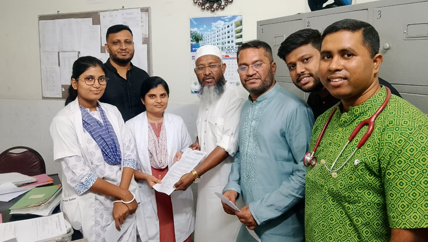 ঈদের দিন হাসপাতাল ঘুরে ‘লাঞ্চ বক্স’ দিল ড্যাব 