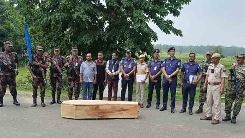 সীমান্তে বাংলাদেশি যুবকের মরদেহ হস্তান্তর