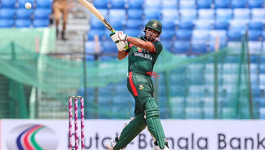 টানা দ্বিতীয় ফিফটি শান্তর, লড়ছেন লিটনও