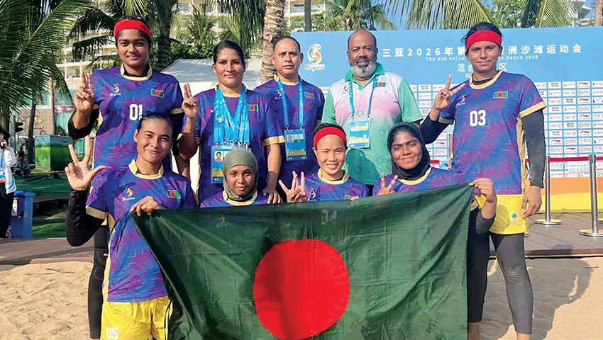 এশিয়ান বিচ কাবাডিতে ব্রোঞ্জ পুনরুদ্ধার নারী দলের