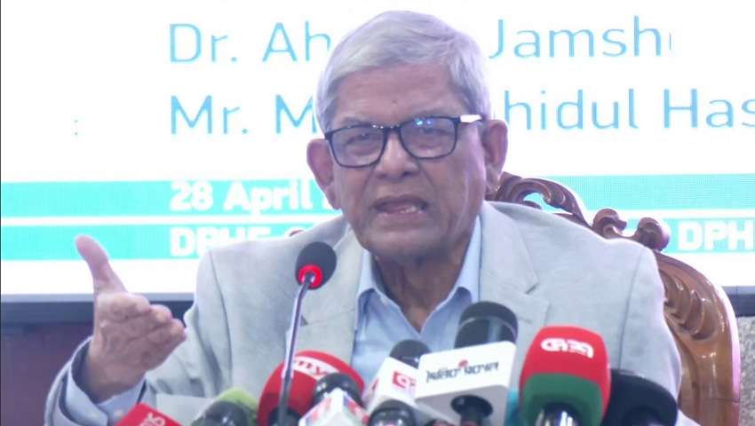 আমার খুব কষ্ট হয় যখন শুনি ওয়াসার পানি খারাপ : মির্জা ফখরুল 