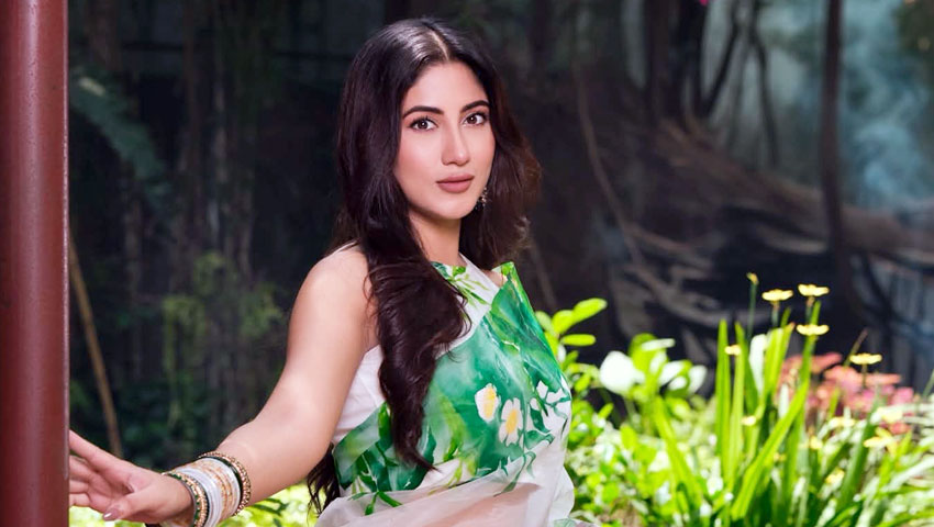 শাড়িতে মুগ্ধতা ছড়ালেন অভিনেত্রী সাফা কবির