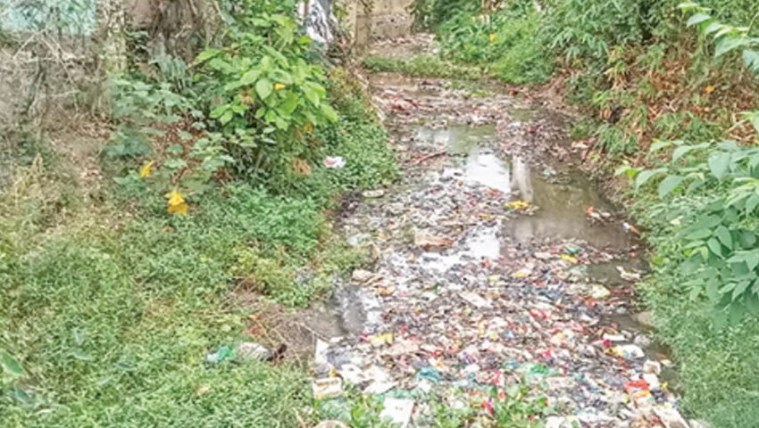 দখল-দূষণে মৃতপ্রায় ঐতিহ্যবাহী ঝরঝরি খাল
