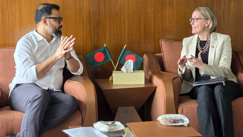 যুব ও ক্রীড়া প্রতিমন্ত্রীর সাথে ব্রিটিশ হাইকমিশনারের সৌজন্য সাক্ষাৎ