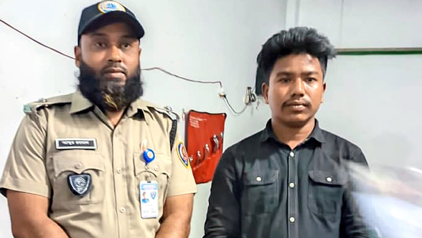 দিনাজপুরে দেশীয় আগ্নেয়াস্ত্রসহ যুবক আটক