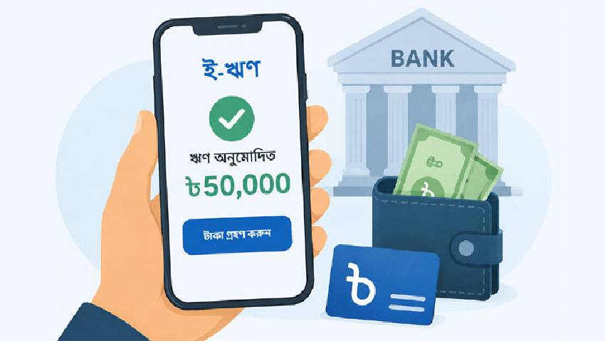 ব্যাংকে না গিয়েই মিলবে ৫০ হাজার টাকা পর্যন্ত ঋণ