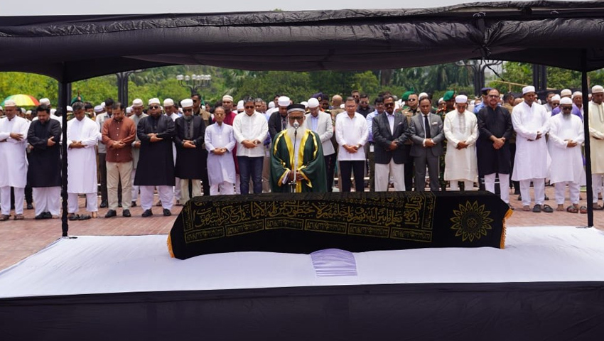 সাবেক প্রতিমন্ত্রী মিজানুর রহমানের জানাজায় অংশ নিলেন প্রধানমন্ত্রী