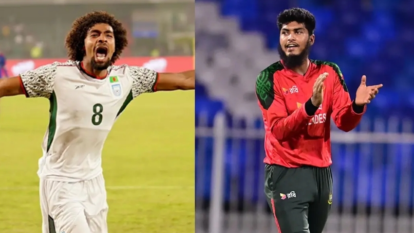 বর্ষসেরা ফুটবলার হামজা, ক্রিকেটার রিশাদ