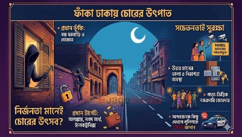 চোরের 'টার্গেট' এখন আপনার ফাঁকা বাসা