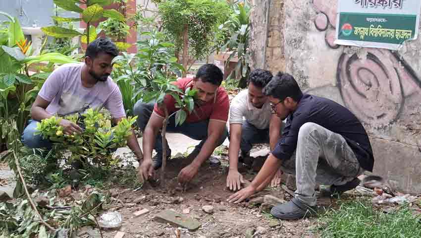 জিয়াউর রহমানের ৪৫তম মৃত্যুবার্ষিকীতে জবি ছাত্রদলের বৃক্ষরোপণ কর্মসূচি