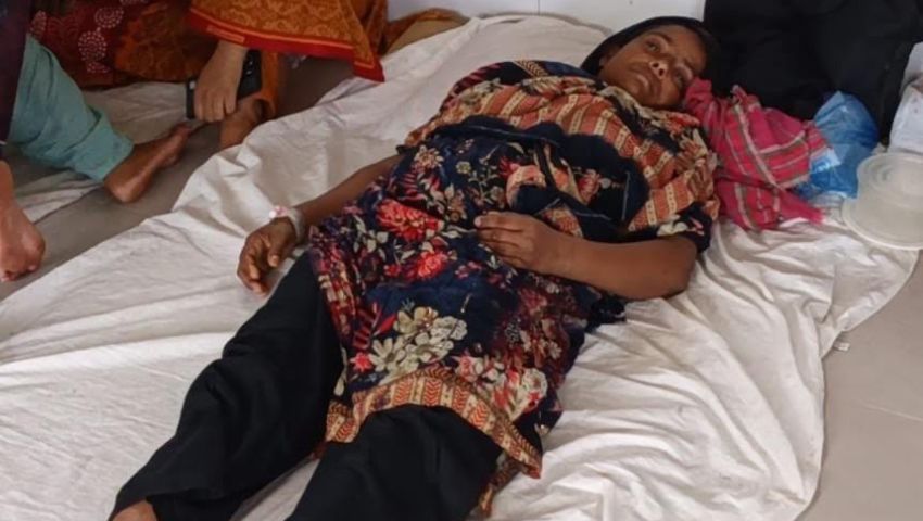 জমির দলিল চাওয়ায় দেবর এএসআইয়ের বিরুদ্ধে ভাবিকে কোপানোর অভিযোগ