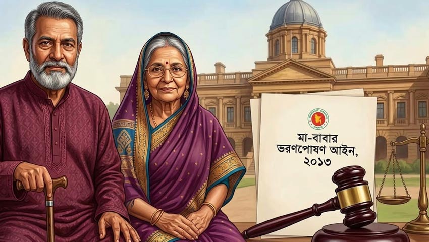 ভরণপোষণের সঙ্গে মা-বাবার পরিচর্যাও আইনি দায়িত্ব