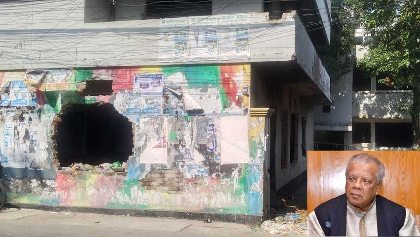 আমুর পরিত্যক্ত বাসভবনে রাতে বসে মাদকের আসর