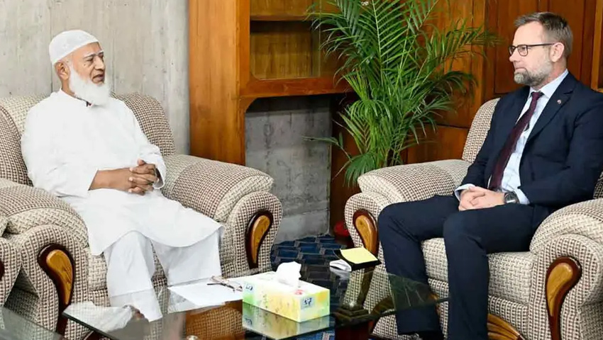 ডেনিশ রাষ্ট্রদূতের সঙ্গে বিরোধীদলীয় নেতা শফিকুর রহমানের সৌজন্য সাক্ষাৎ