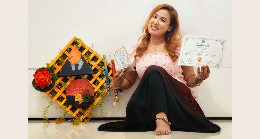হাতে তৈরি পণ্যের জন্য পাওয়া এ্যানির পুরষ্কার। 