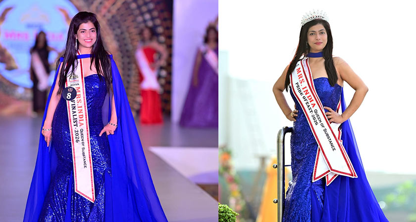 মিসেস ইন্ডিয়া ফাইনালের মঞ্চে স্নেহা।