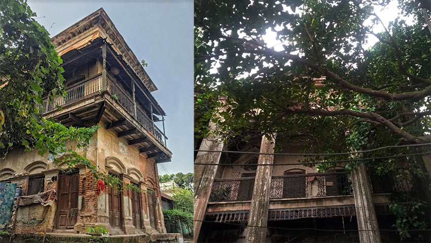 রজনীকান্ত ঘোষের মূল বাড়ি ও আরও একটি ভবন।