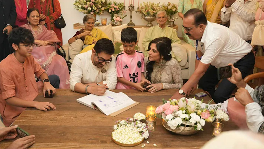 তৃতীয়বার বিবাহবন্ধনে আবদ্ধ হলেন আমির খান, কনে গৌরী স্প্র্যাট
