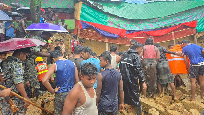 উখিয়ায় পাহাড়ধসের ঘটনায় নিহত বেড়ে ৮