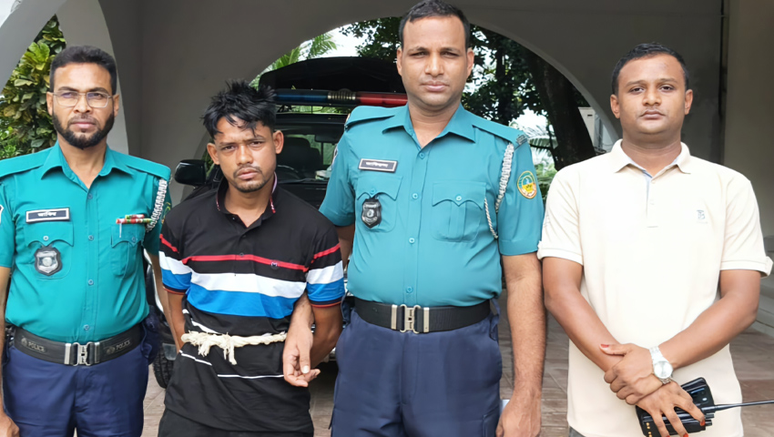 গাজীপুরে থানা থেকে হাতকড়া খুলে পালান আসামি গ্রেফতার