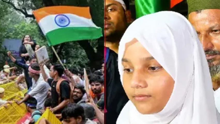 ‘সুন্দর ভবিষ্যতের আশায়’ ভারতে আন্দোলনের মাঠে ১৩ বছরের উমাসা 