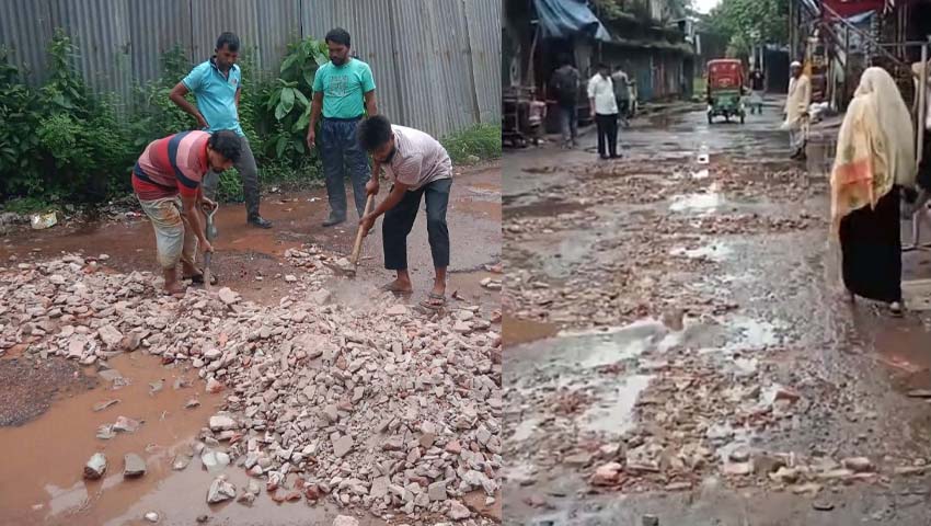 জরাজীর্ণ সোনাইছড়ি সড়ক, দুর্ভোগে হাজারো বাসিন্দা