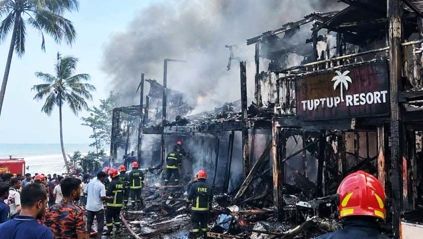 কক্সবাজারে রিসোর্টে আগুন : ম্যানেজার গ্রেফতার
